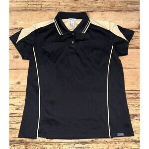 Pro Celebrity Women’s Size S Black/Gold Short Sleeve Polo Shirt NWOT